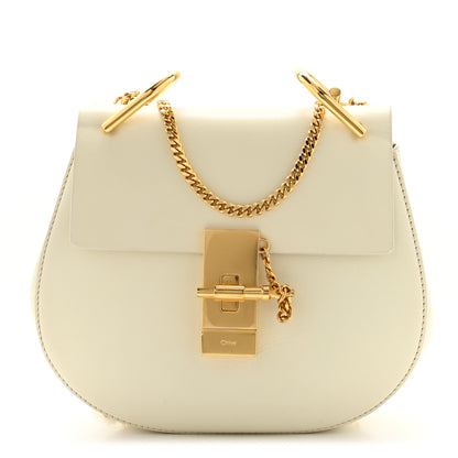 Chloe Calfskin Mini Drew Shoulder Bag White 1 of 11