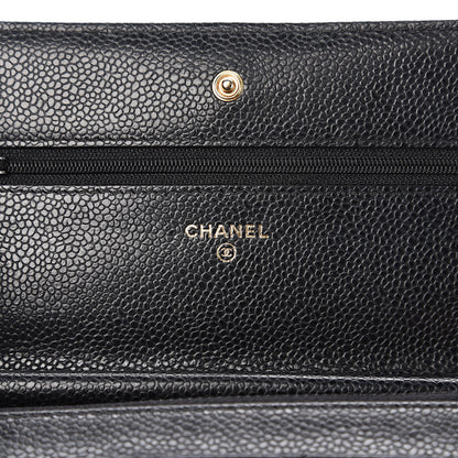 Chanel Caviar Quilted Wallet On Chain WOC Black 5 of 11