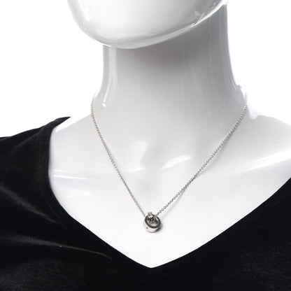 Bulgari 18K White Gold Diamond BVLGARI BVLGARI Link Pendant Necklace 2 of 7