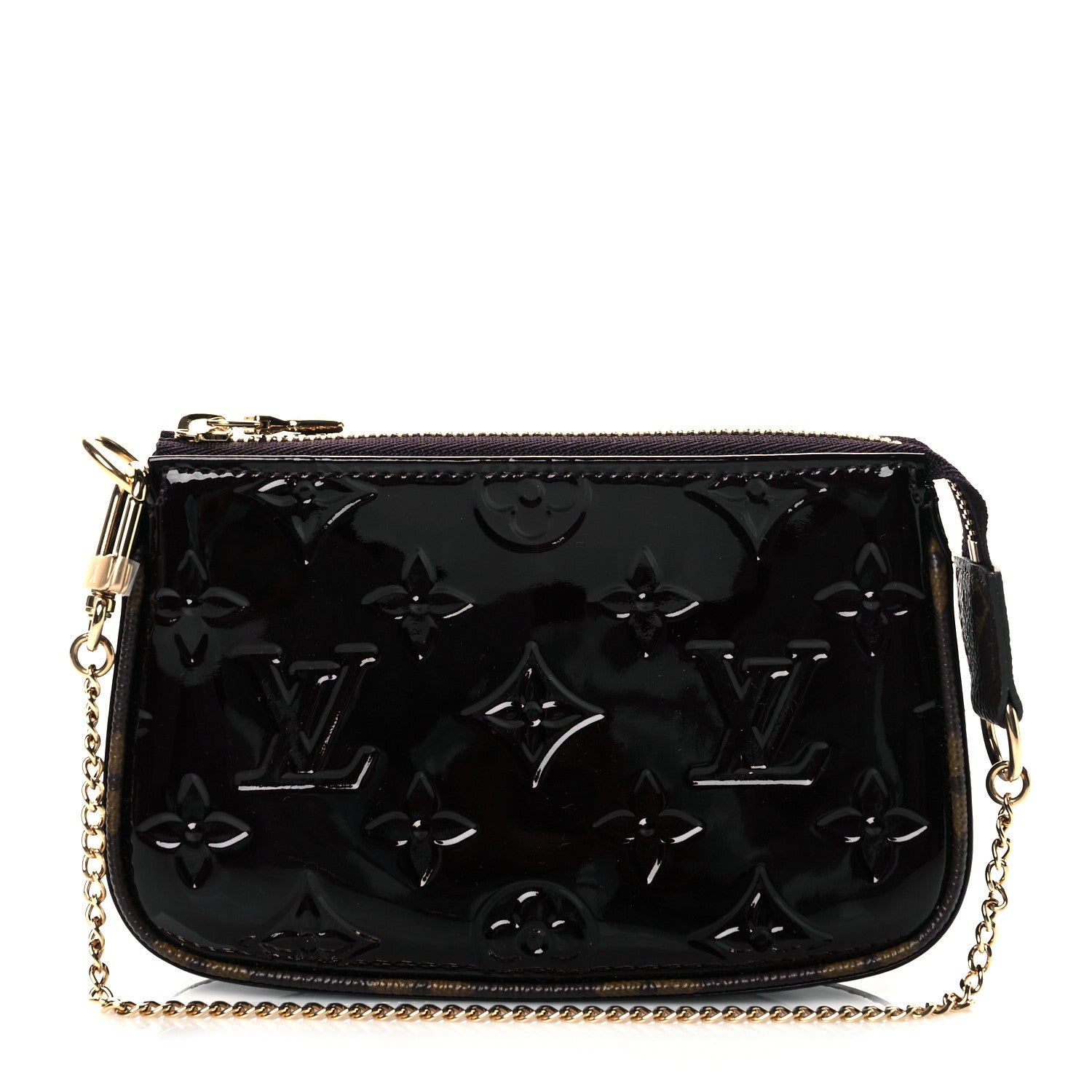 Louis Vuitton Vernis Monogram Mini Pochette Accessories Amarante 1 of 9