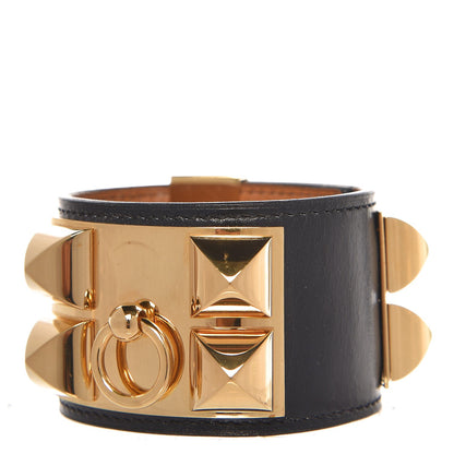 Hermes Box Collier De Chien CDC Bracelet S Black 1 of 8
