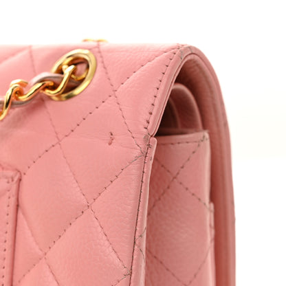Chanel Caviar Quilted Medium Double Flap Pink 16 of 17