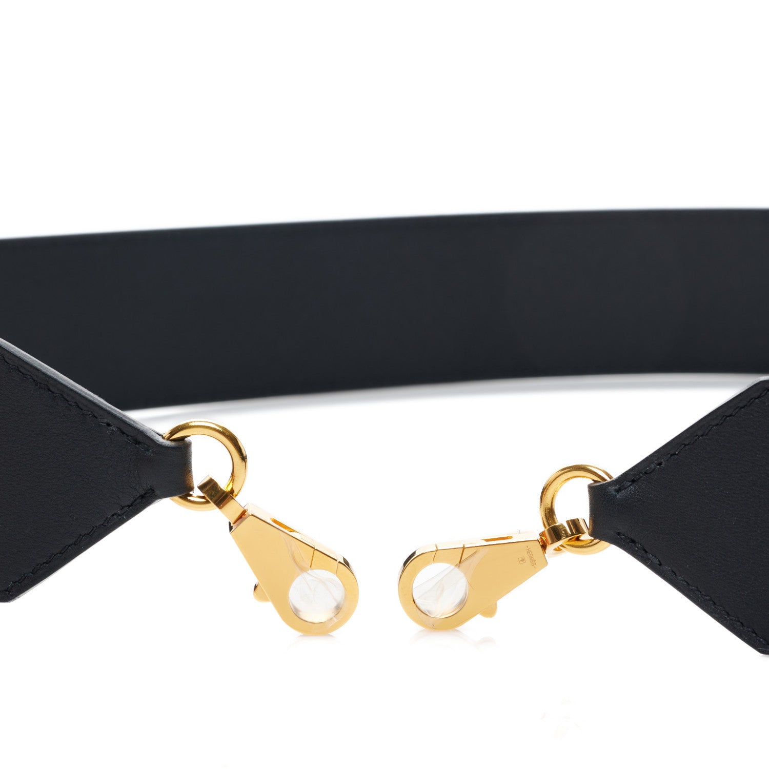 Hermes Swift Epsom Pocket Kelly Shoulder Strap Black 6 of 7