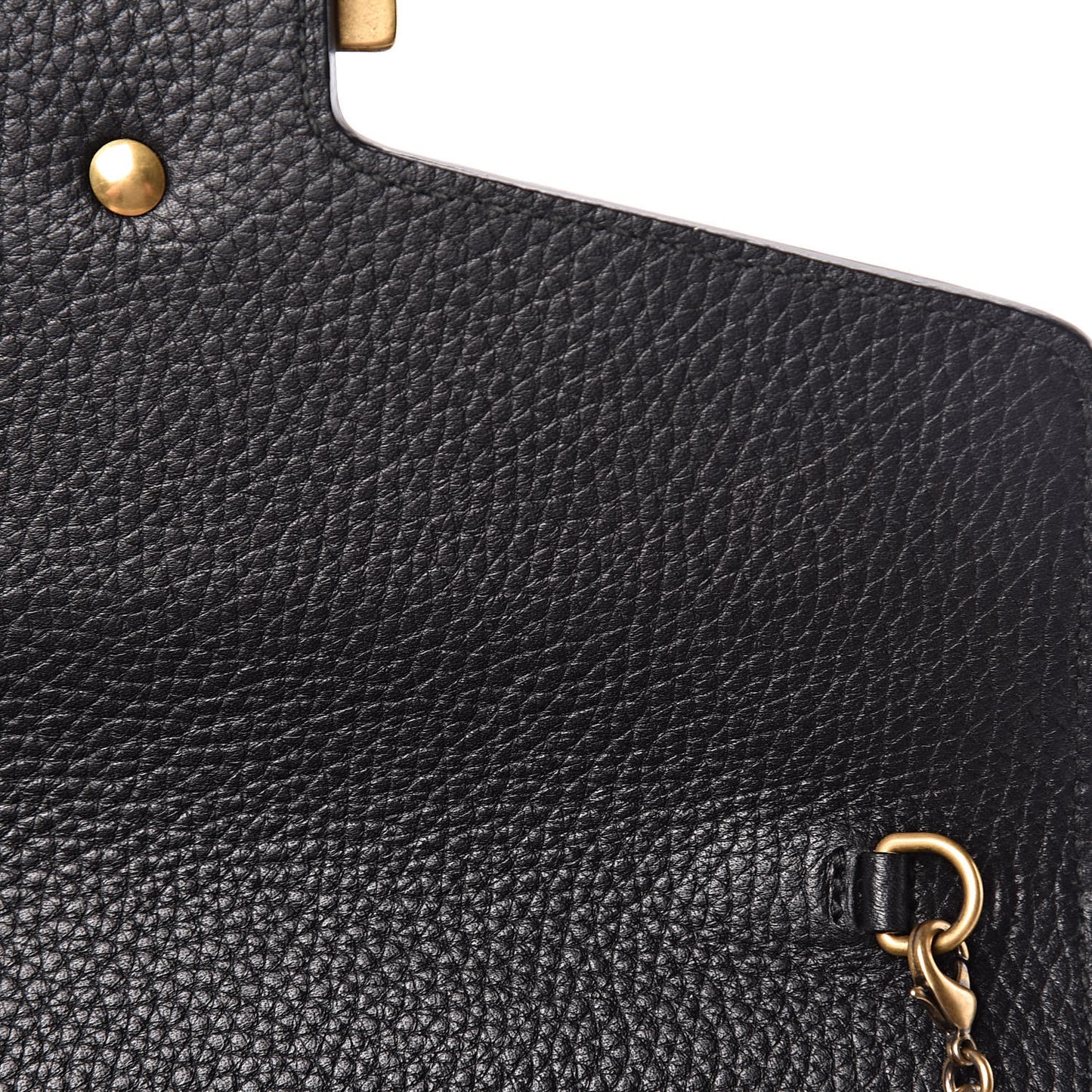 Calfskin GG Marmont Chain Wallet Black