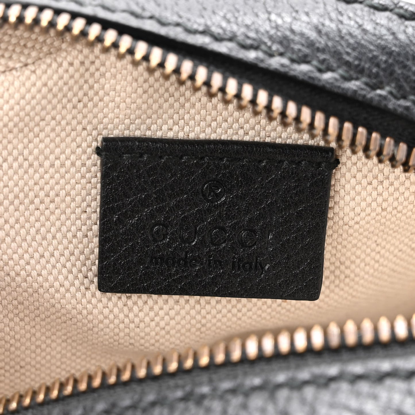 Velvet GG Monogram Textured Calfskin Round Shoulder Bag Red Cipria Black