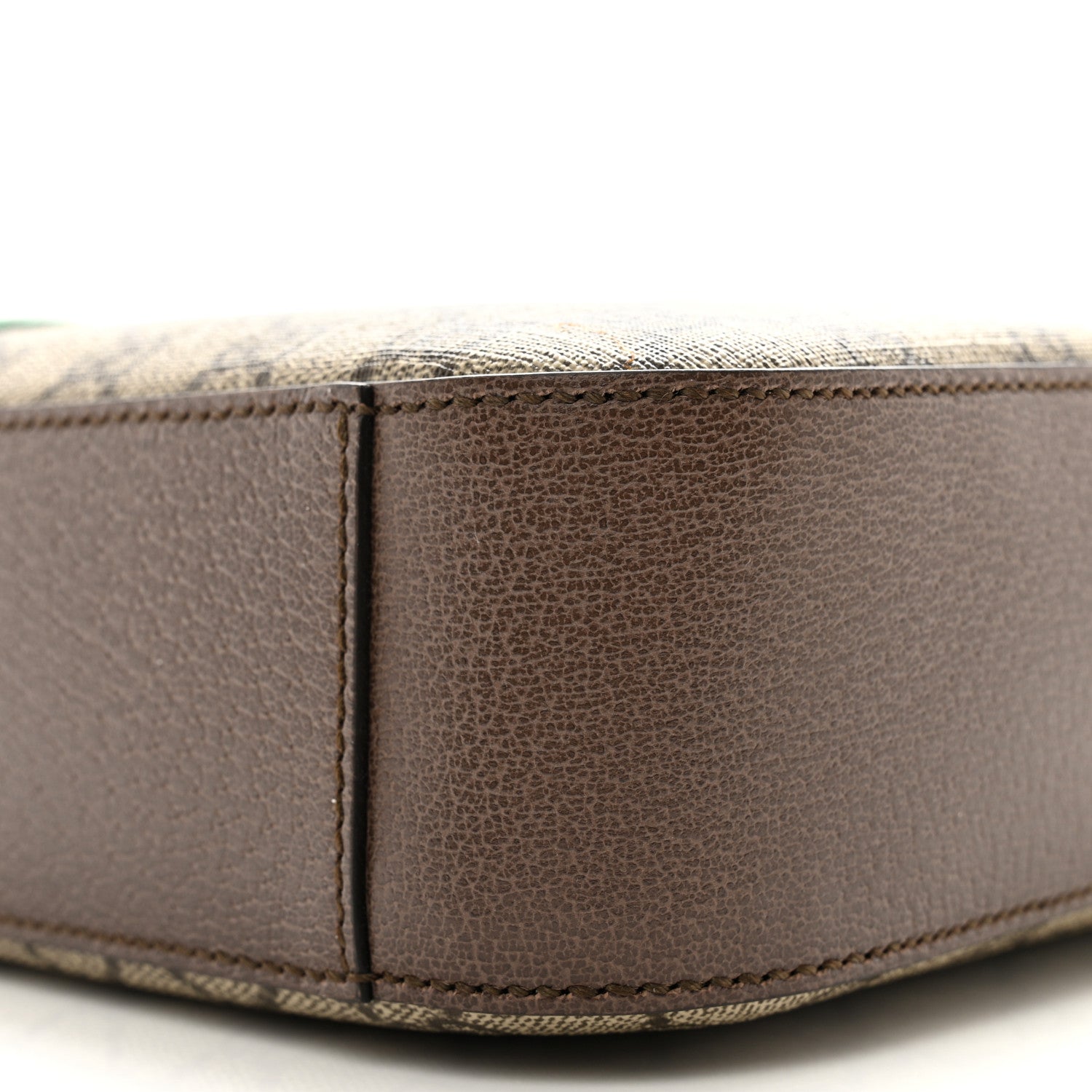 Gucci GG Supreme Monogram Textured Calfskin Web Medium Ophidia Briefcase Beige Ebony New Acero 10 of 13