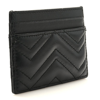 Gucci Calfskin Matelasse GG Marmont Card Holder Black 3 of 7