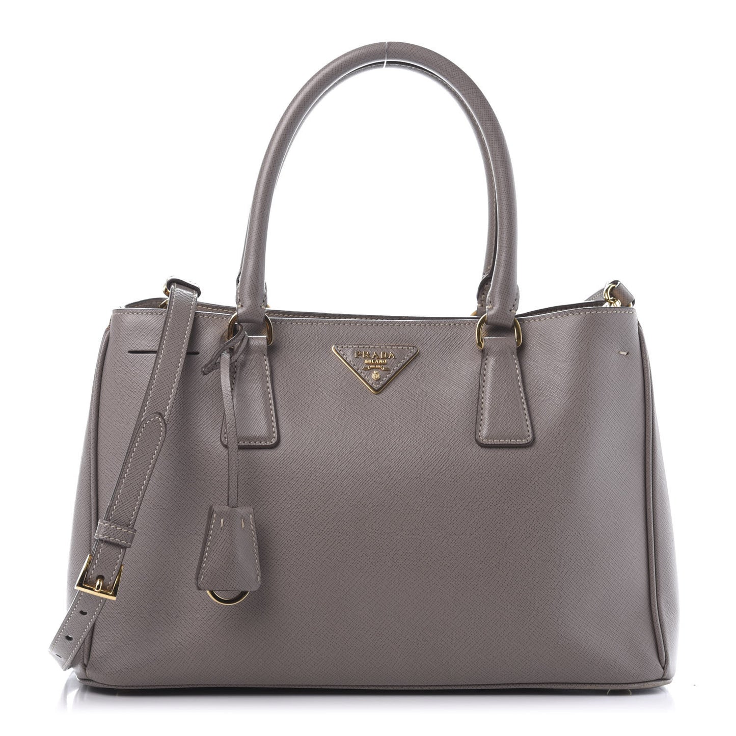 Saffiano Lux Medium Tote Argilla