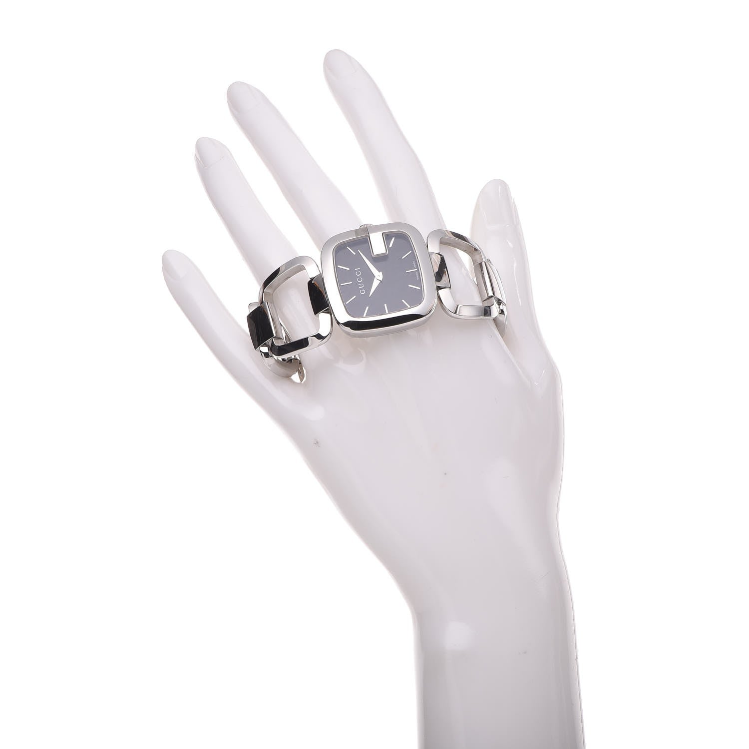 Gucci Stainless Steel 32mm G-Square Quartz Watch Black 2 of 7