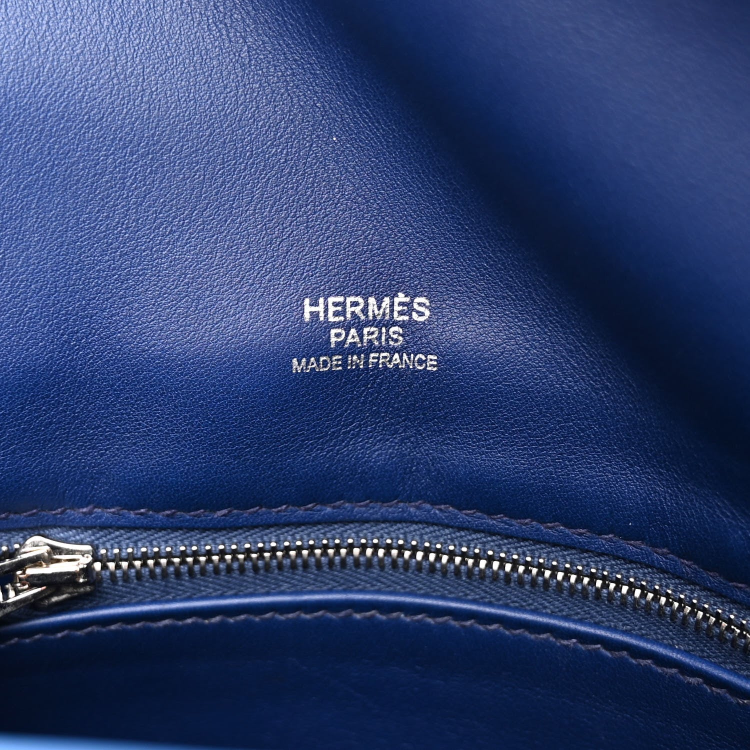 Hermes Veau Swift Mini Sac Berline Bleu Paradis Bleu Saphir 6 of 10