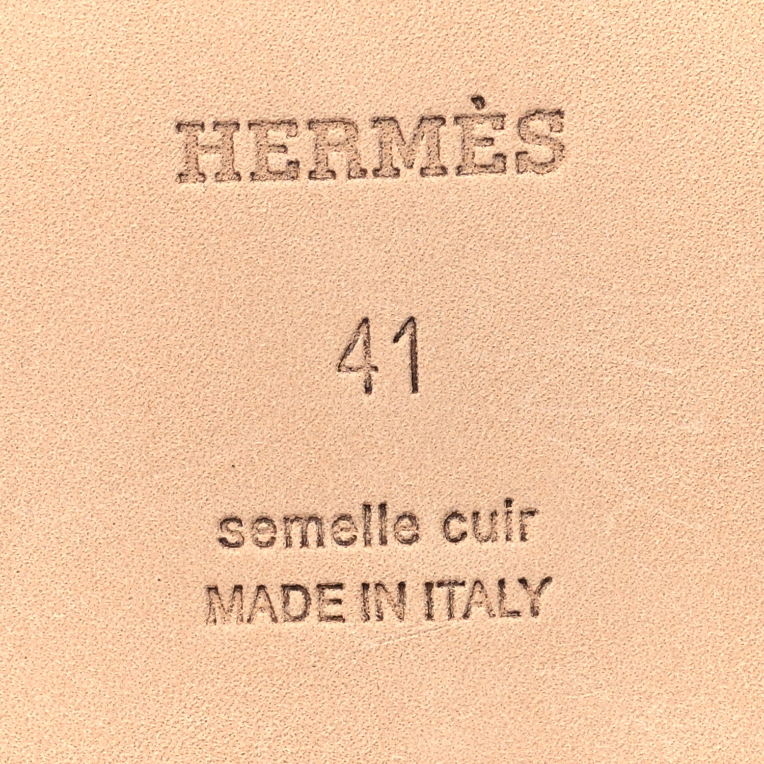 Hermes Box Calfskin Oran Sandals 41 Gold 7 of 9