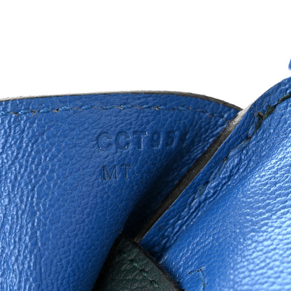 Hermes Togo Swift Officier Birkin 30 Vert Cypress Bleu Zellige 7 of 11