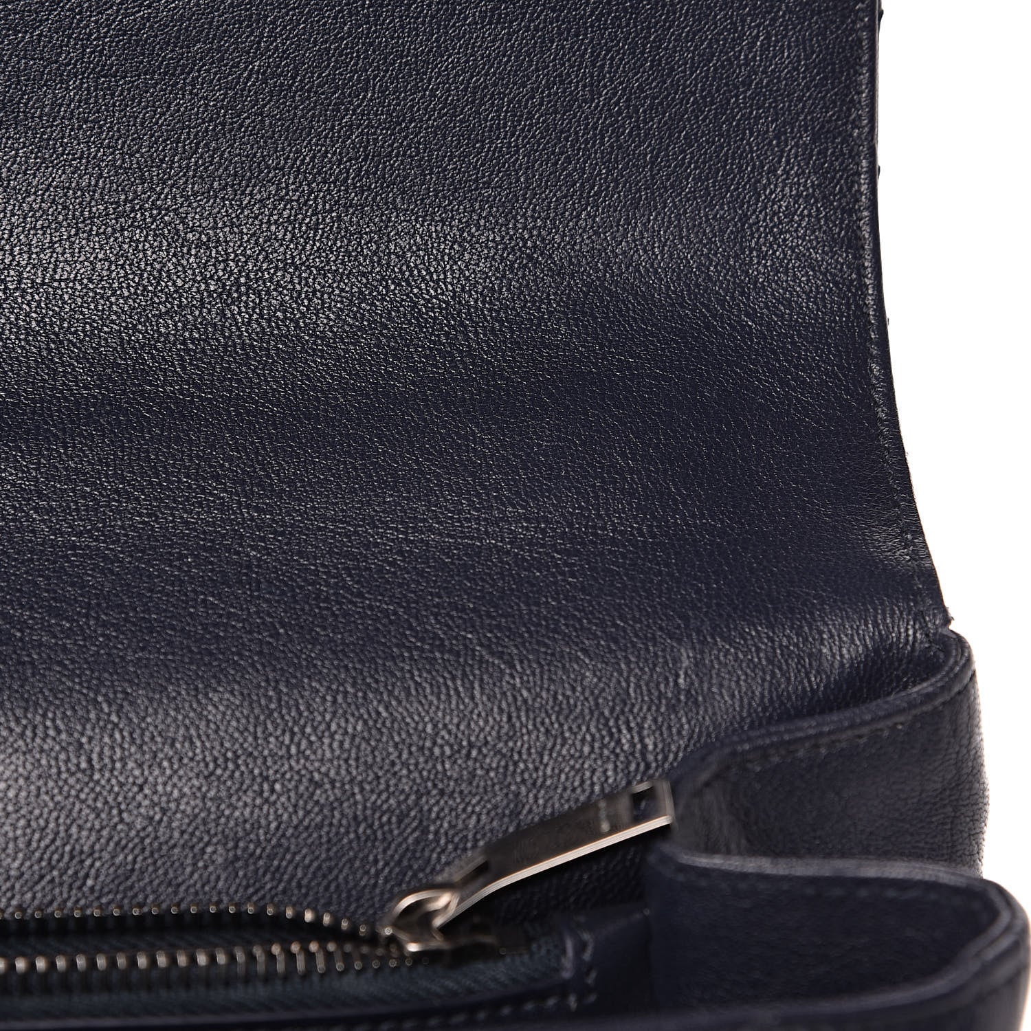 Saint Laurent Sheepskin Matelasse Chevron Monogram Large College Satchel Navy Blue 12 of 19