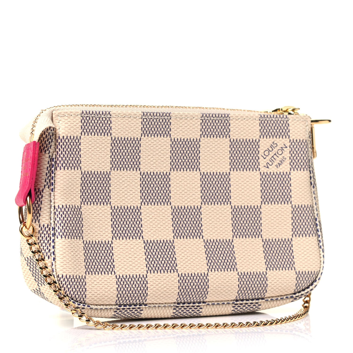 Louis Vuitton Damier Azur 2015 Christmas Animation Mini Pochette Accessories 2 of 4