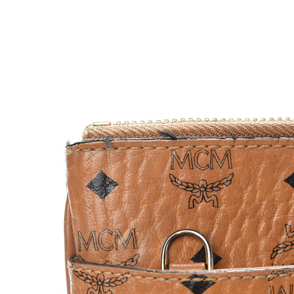 MCM Visetos Original Medium Pouch Cognac 12 of 17
