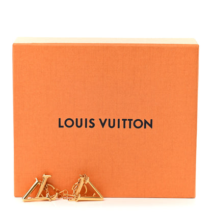 Louis Vuitton Metal LV Optic Earrings Gold 4 of 4