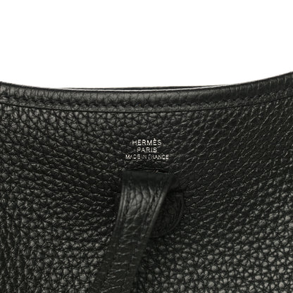 Hermes Taurillon Clemence Evelyne TPM Black 10 of 19
