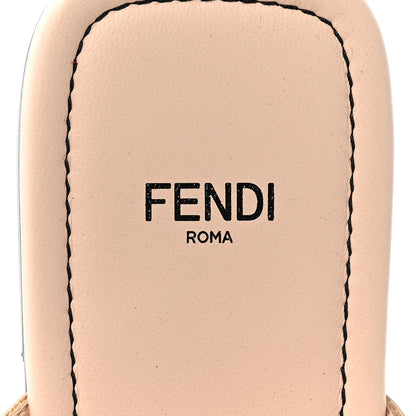 Fendi Calfskin Lizard Embossed Studded Sandals 38 Multicolor 7 of 8