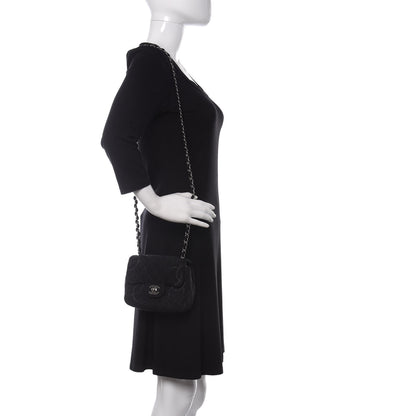 Chanel Denim CC Quilted Mini Square Flap Black 2 of 10