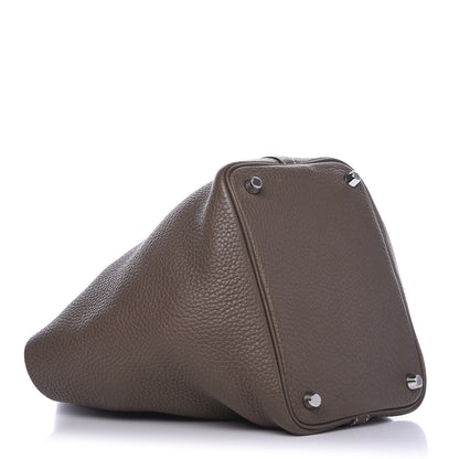 Hermes Taurillon Clemence Picotin Lock 18 PM Etoupe 4 of 10