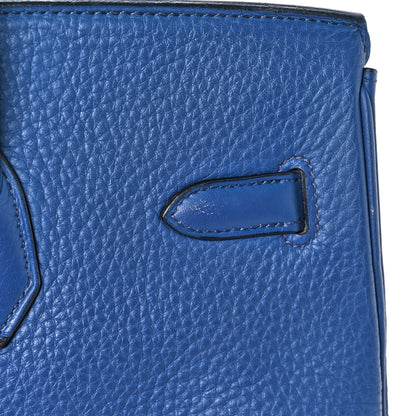 Hermes Taurillon Clemence Birkin 35 Bleu Brighton 41 of 43