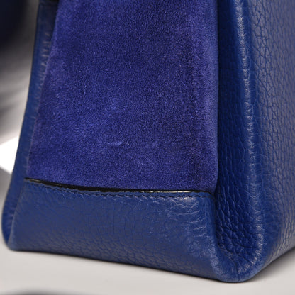 Proenza Schouler Croc Calfskin Embossed Suede PS Elliot Black Indigo 14 of 19