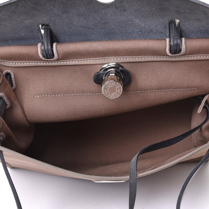 Hermes Vache Hunter Toile Herbag Zip 31 PM Etoupe Ebene 8 of 16