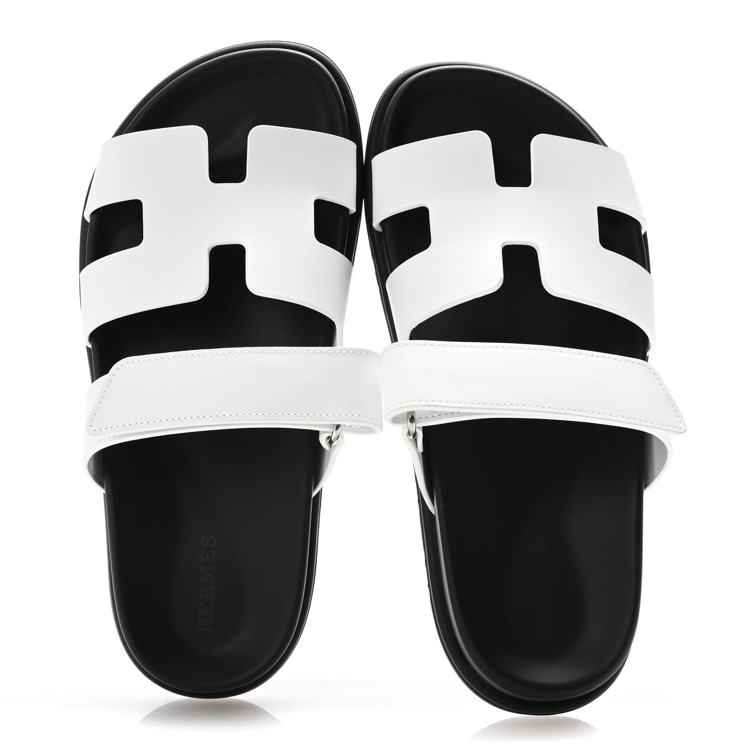 Hermes Calfskin Womens Chypre Sandals 36 White 2 of 10