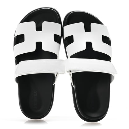 Hermes Calfskin Womens Chypre Sandals 36 White 2 of 10