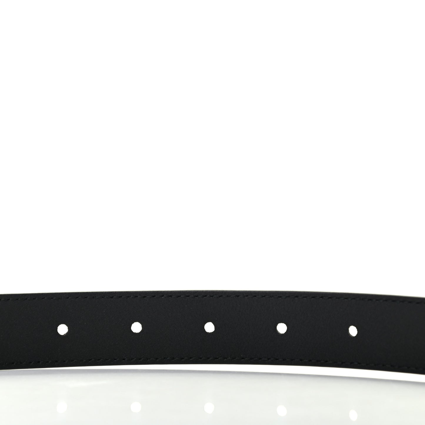 Moon Calfskin Torchon Double G 25mm Belt 95 38 Black