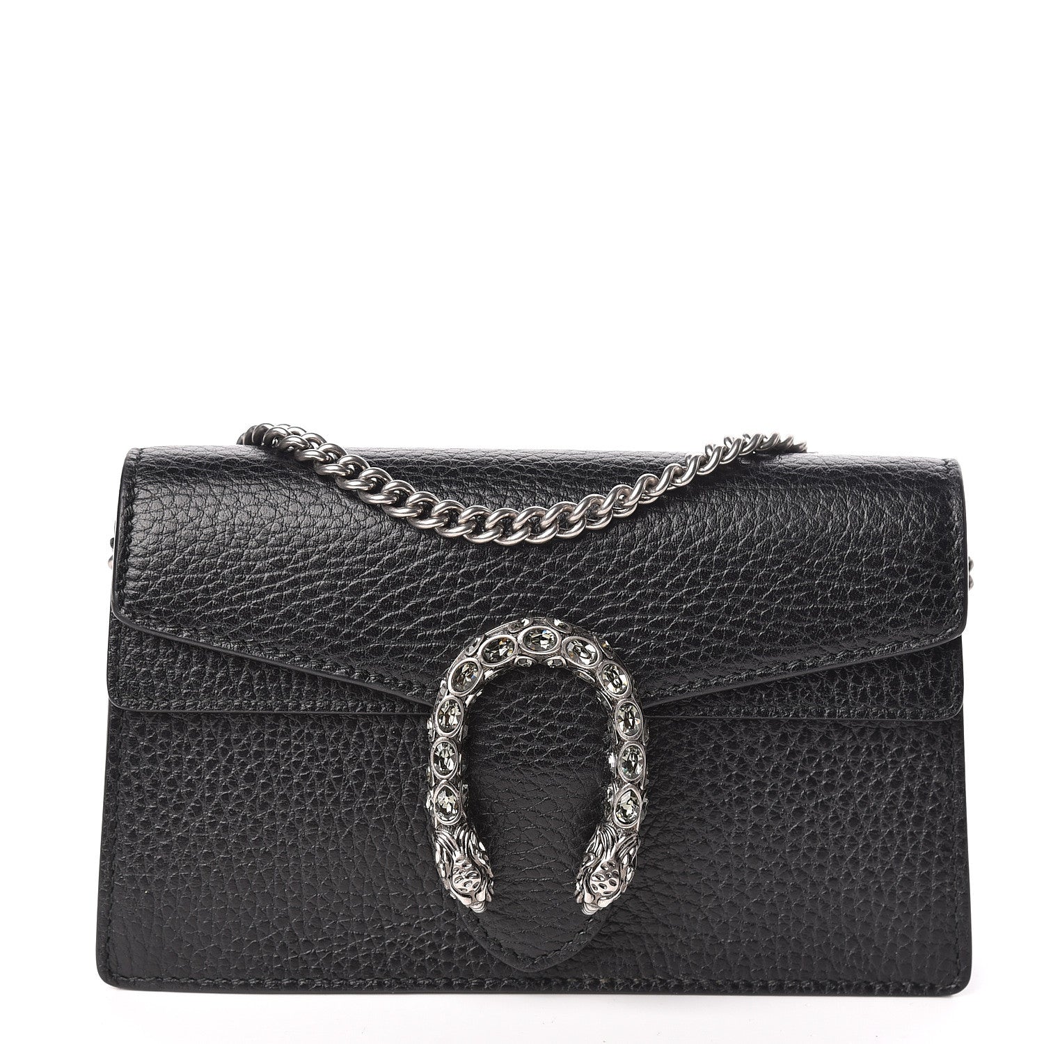 Gucci Calfskin Super Mini Dionysus Shoulder Bag Black 1 of 9