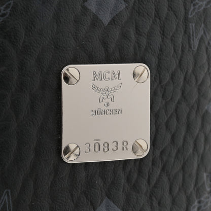 MCM Visetos Small Cylinder Bag Black 6 of 11