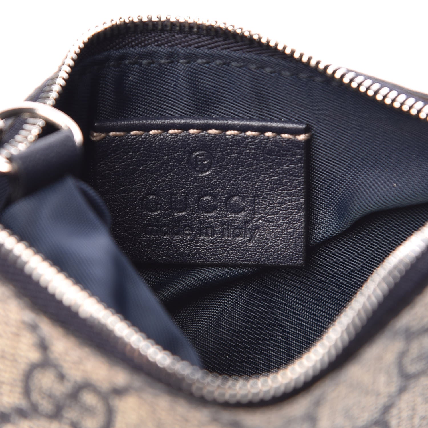 Gucci GG Supreme Monogram Key Case Beige Blue 6 of 7
