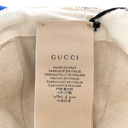 Gucci X ADIDAS GG Supreme Monogram Double Sided Baseball Hat M Blue Beige 9 of 13