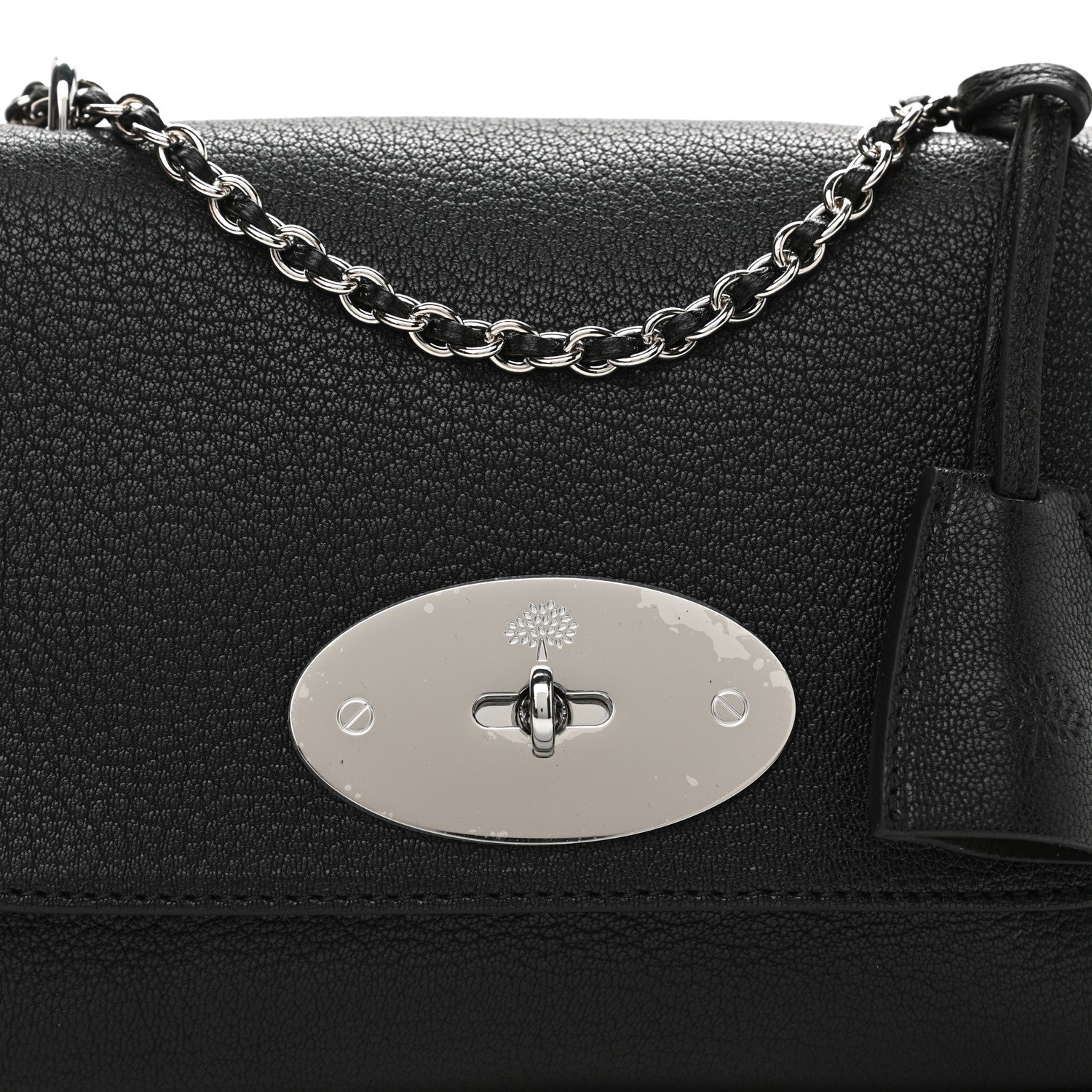 Mulberry Glossy Goatskin Small Lily Flap Black 8 of 11