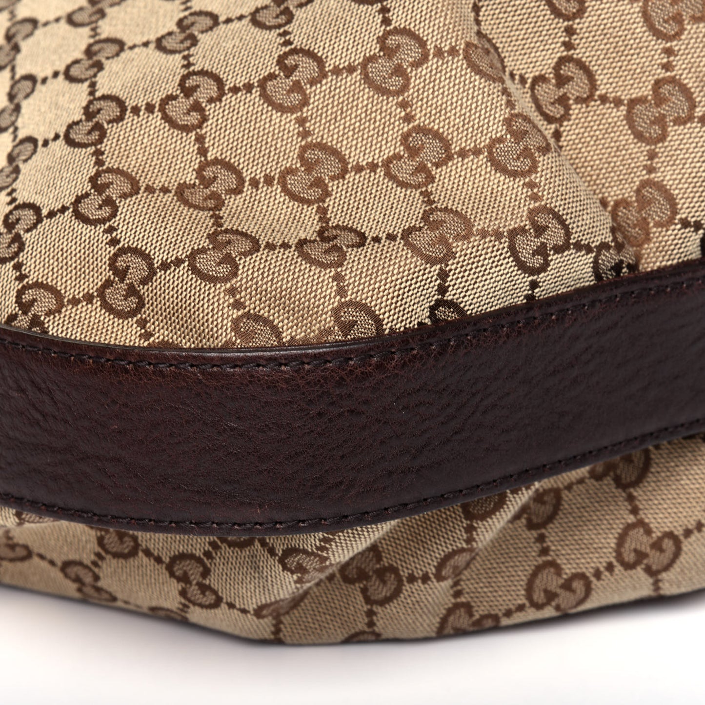 Monogram Medium Interlocking Icon Shoulder Bag Dark Brown
