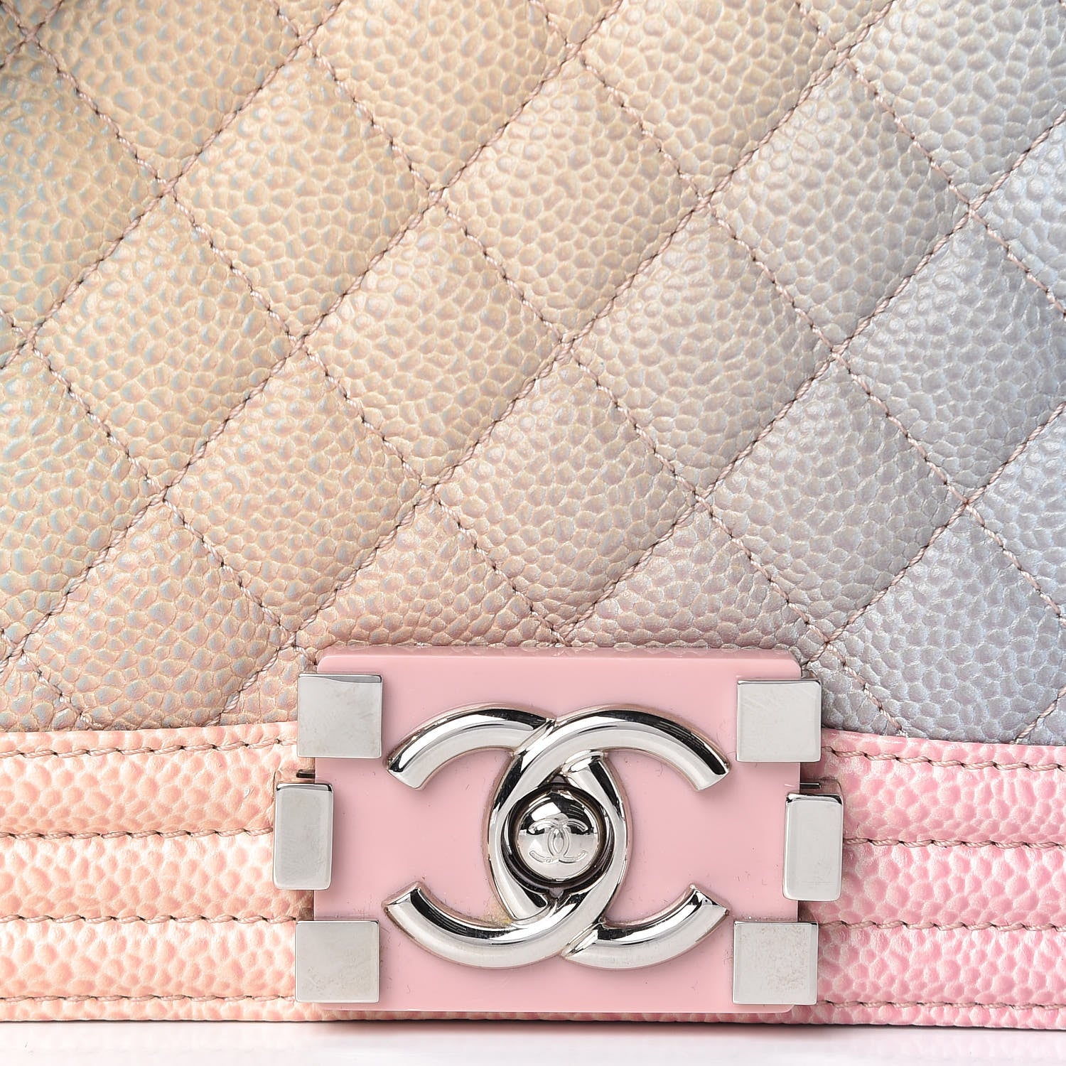Chanel Caviar Quilted Medium Rainbow Boy Flap Multicolor 9 of 13