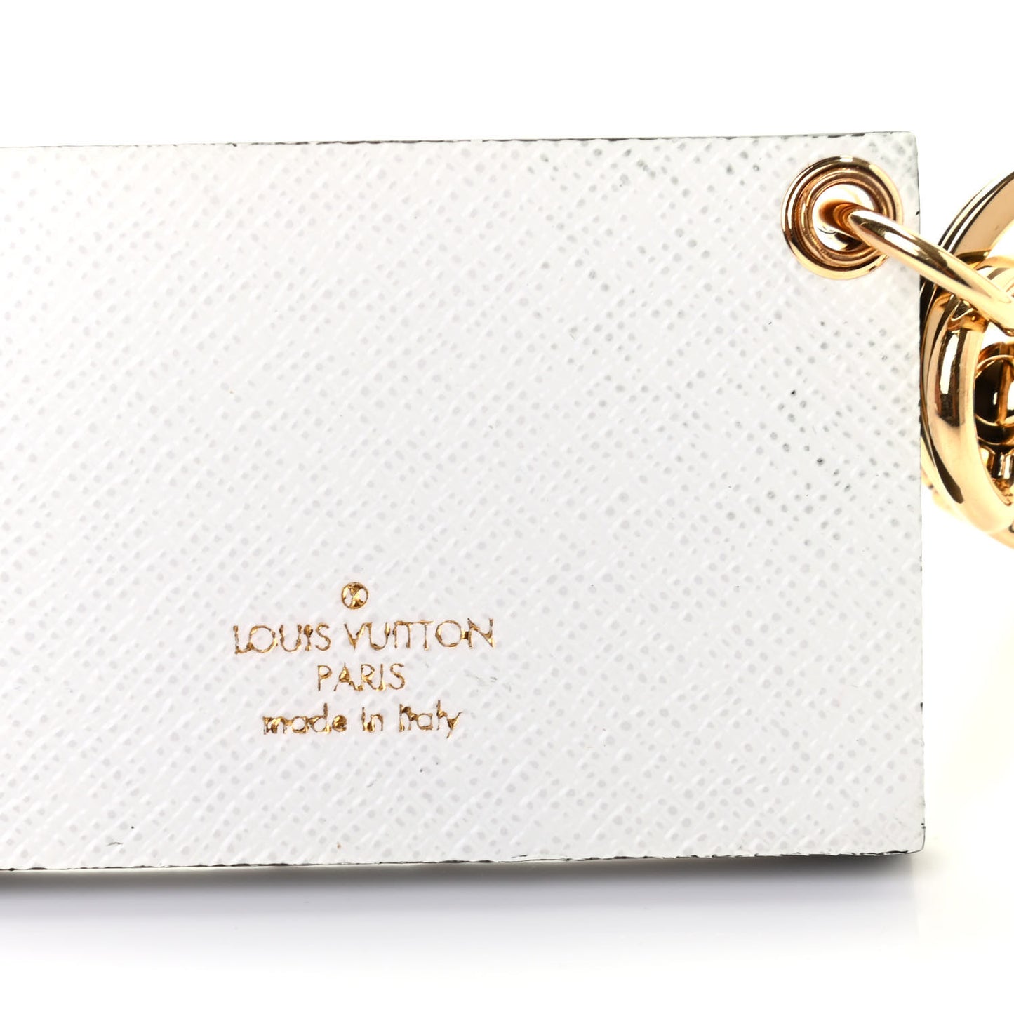 Petite Malle Malletage Bag Charm Key Holder White