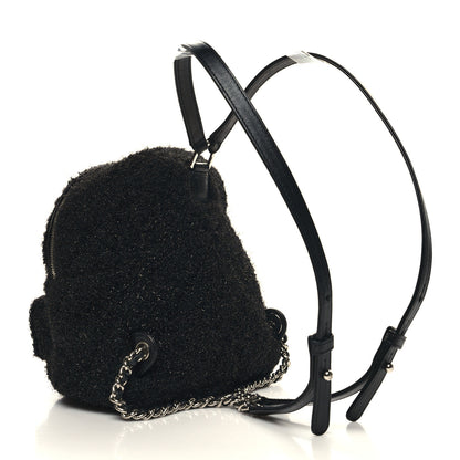 Chanel Lurex Knit Mini Pluto Glitter Backpack Black 3 of 10