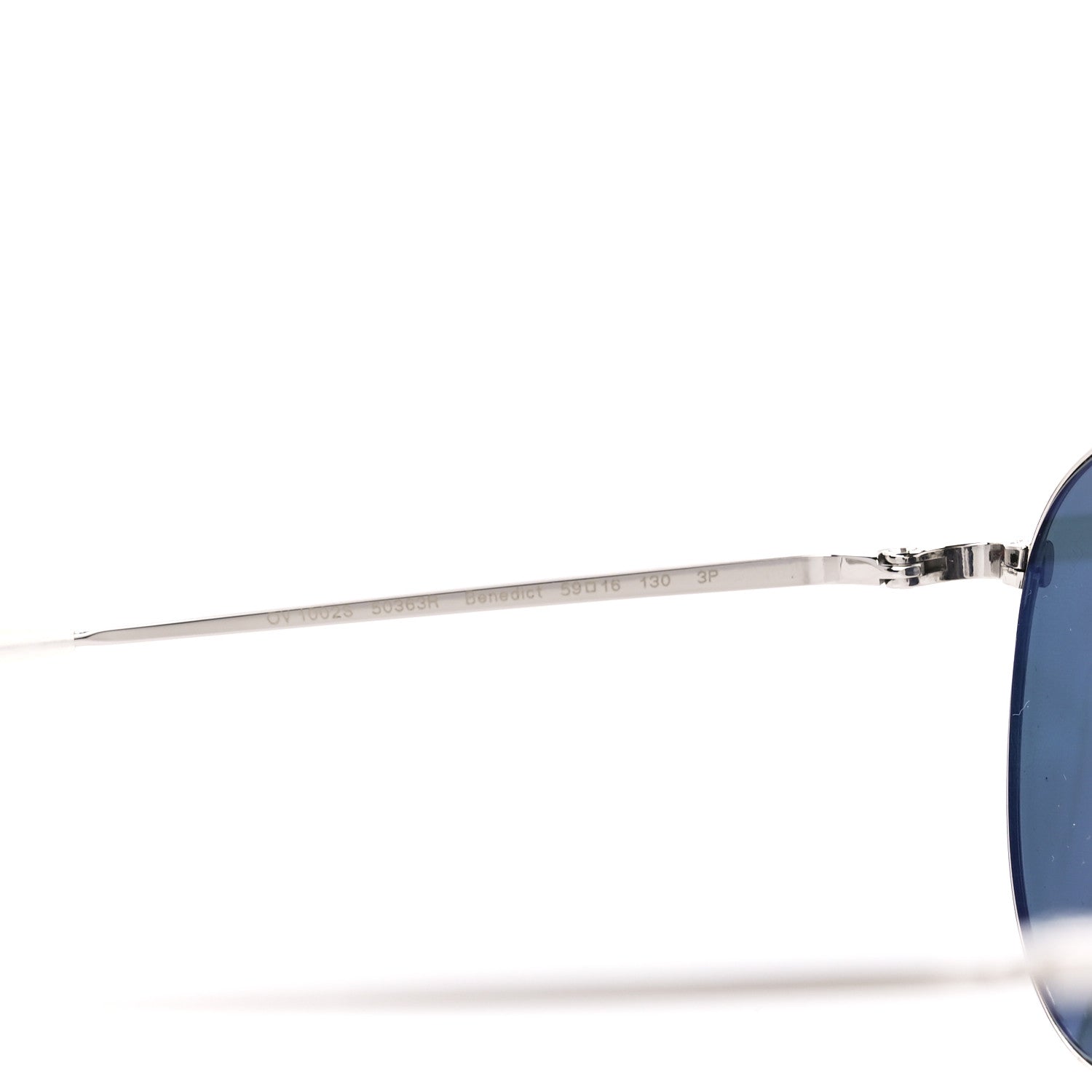 Oliver Peoples Benedict Aviator Sunglasses Silver 5 of 7