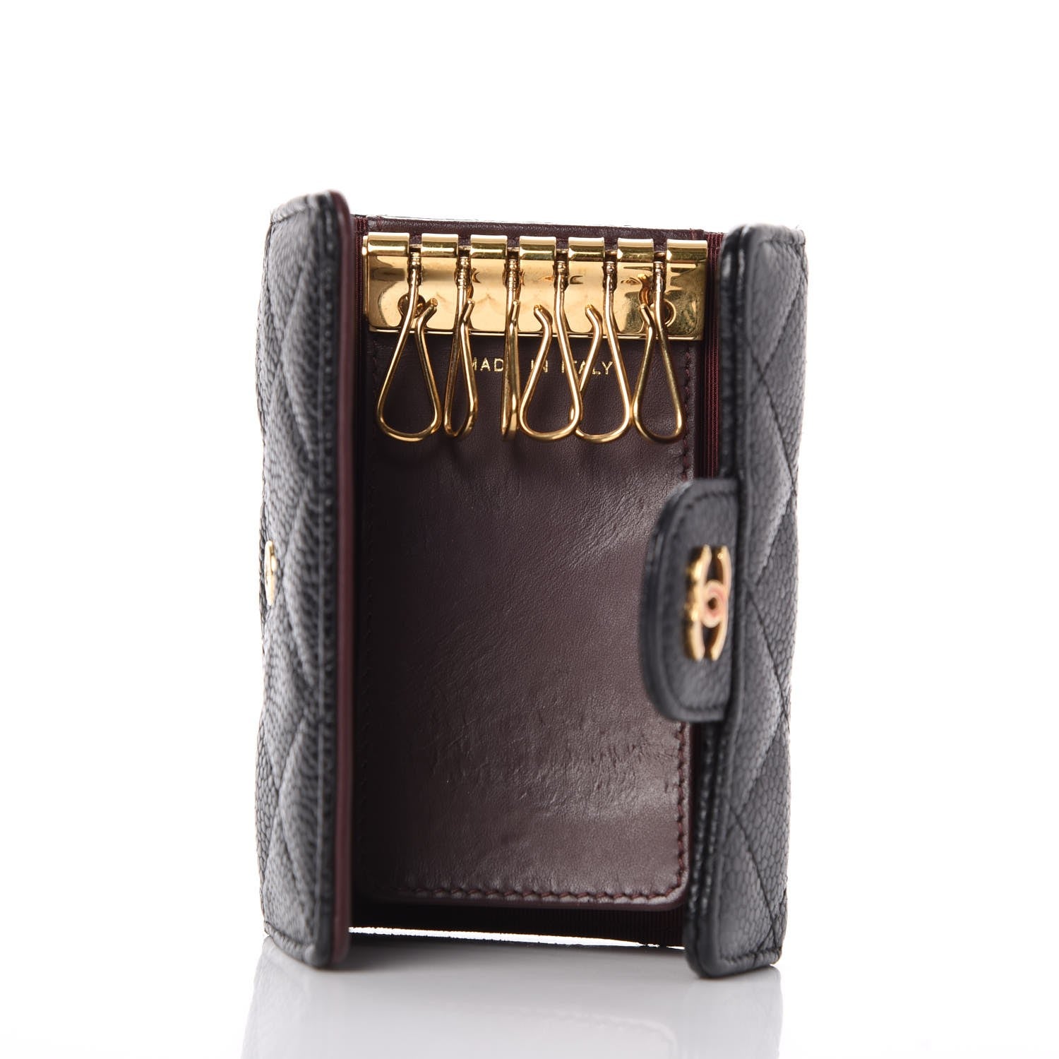 Chanel Caviar Quilted 6 Key Holder Black 5 of 11