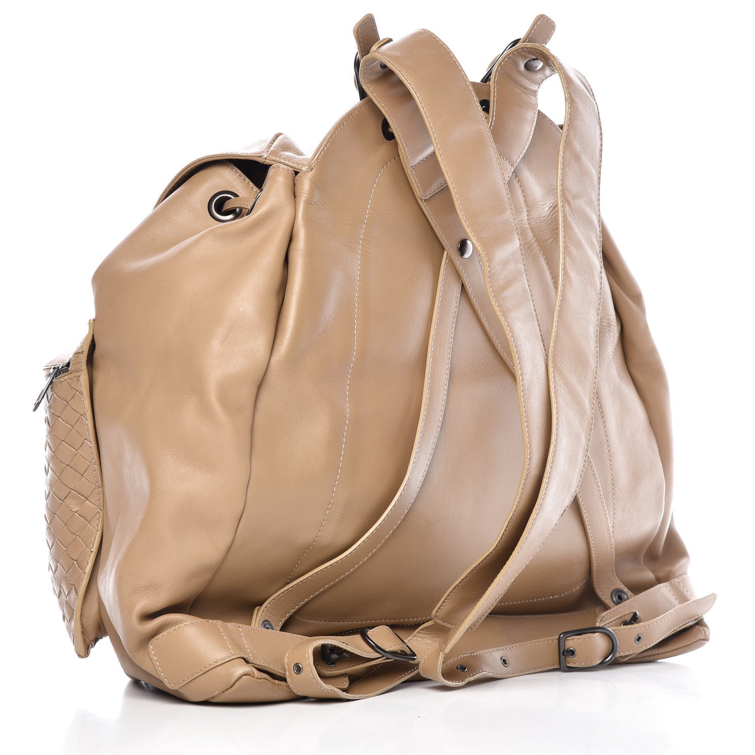 Bottega Veneta Nappa Intrecciato Backpack Walnut 3 of 10