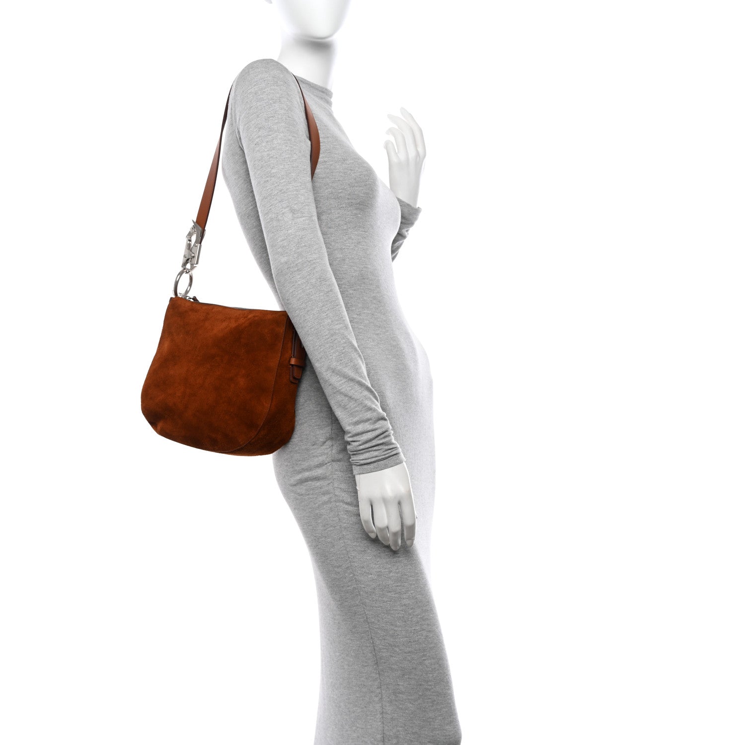 Burberry Suede Small Knight Bag Bruciato 2 of 12