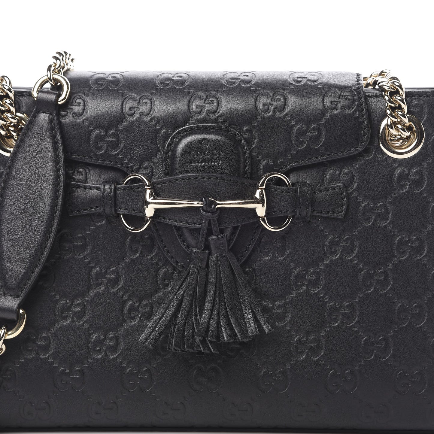 Guccissima Small Emily Shoulder Bag Black