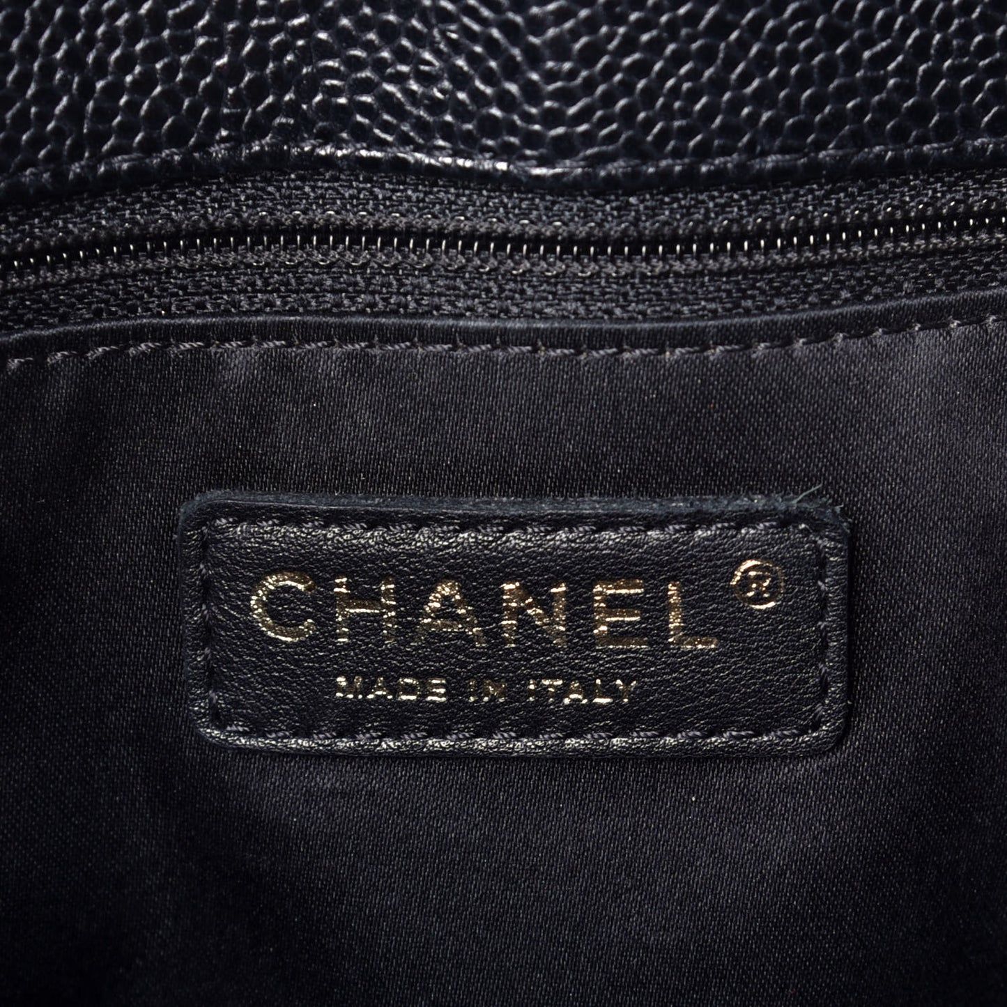 Caviar Quilted Grand Shopping Tote GST Black
