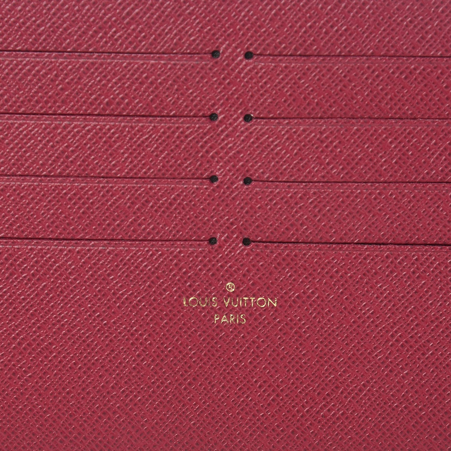 Calfskin Felicie Card Holder Insert Fuchsia