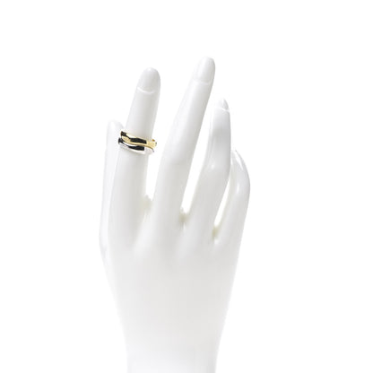 Cartier 18K Yellow White Gold Love Me Band Ring Set of 2 51 5.75 2 of 6