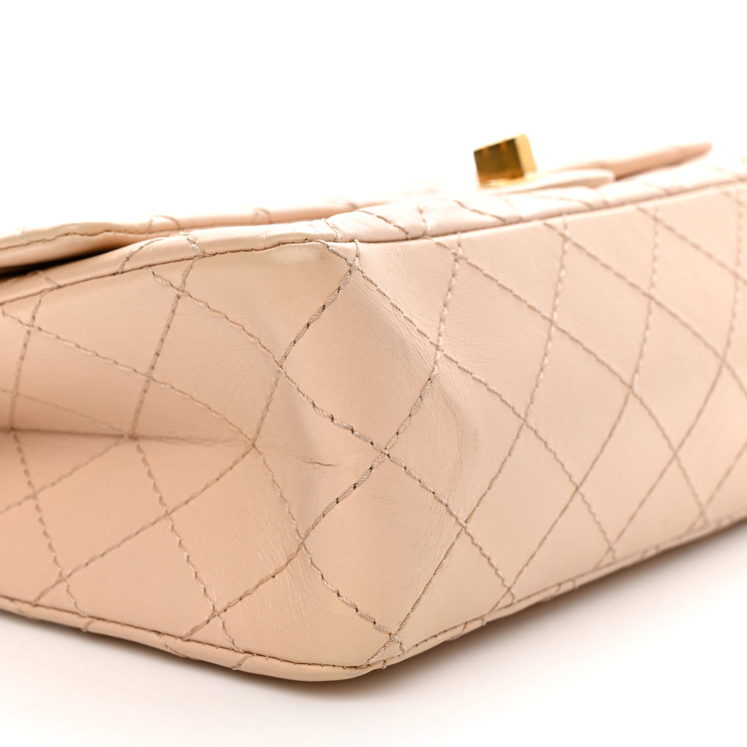 Chanel Aged Calfskin Quilted 2.55 Reissue 225 Flap Beige 9 of 10