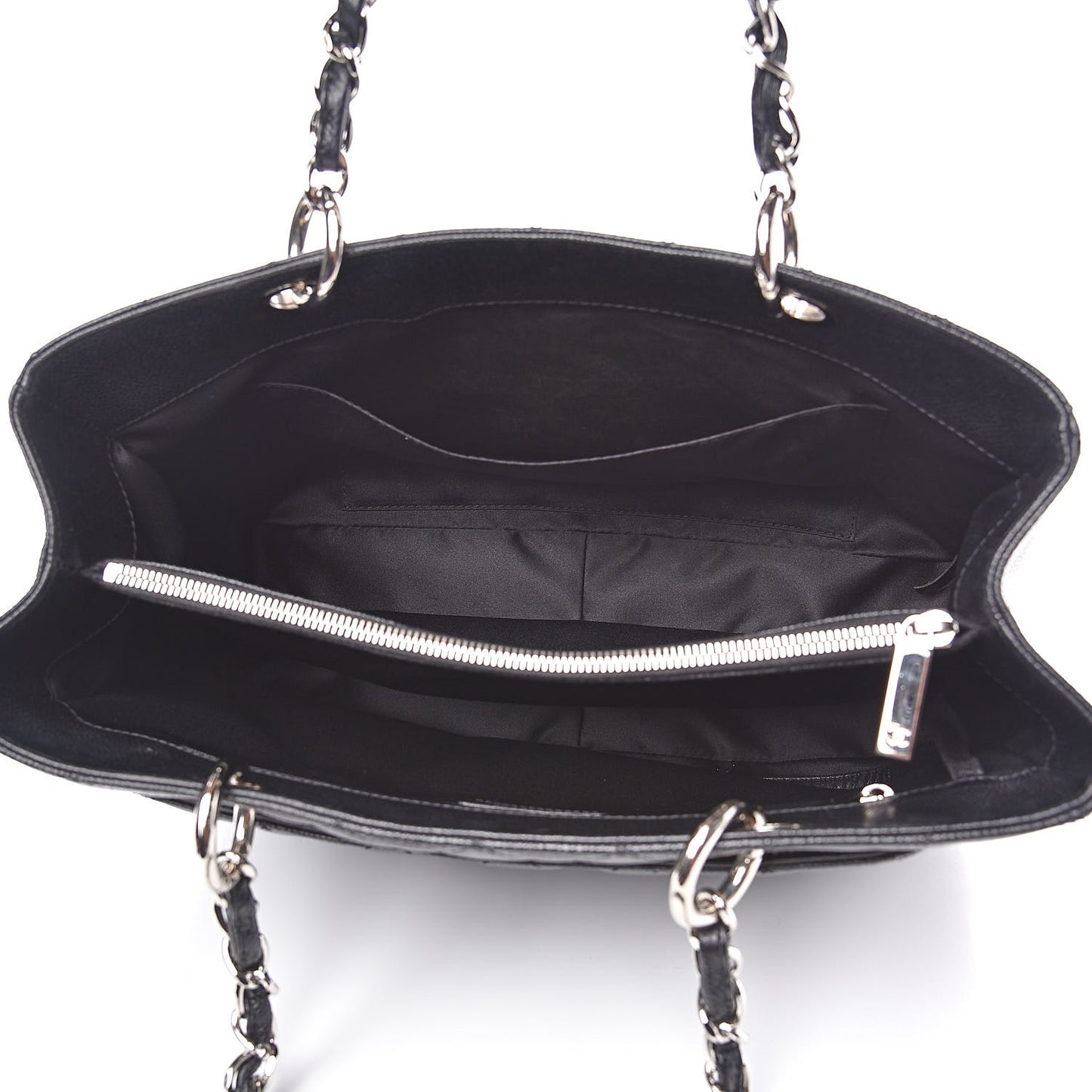 Caviar Quilted Grand Shopping Tote GST Black