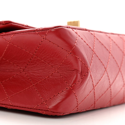 Chanel Aged Calfskin Quilted 2.55 Reissue Mini Flap Red 9 of 12